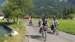 Leaving Brienz on Seestrasse after our visit to the Coop - 1.7 miles into the ride and 567m above sea level